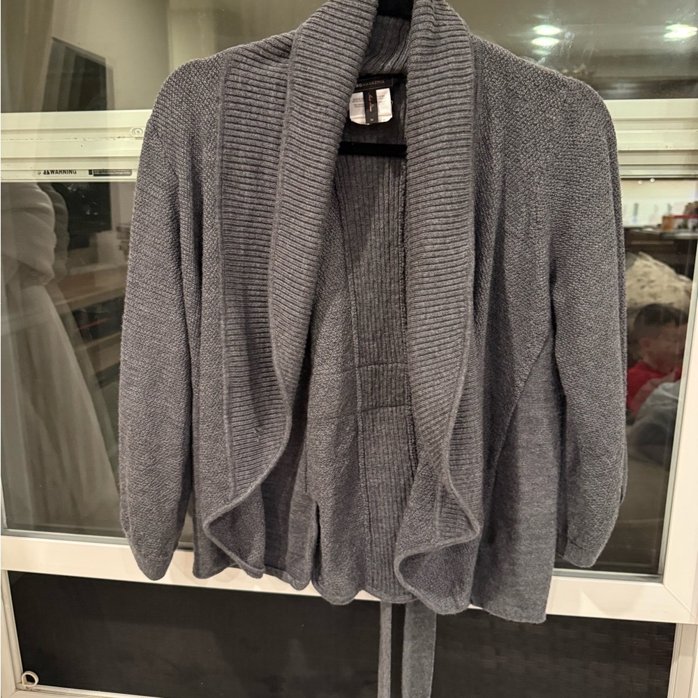 BCBGMaxAzria Charcoal Cardigan size M